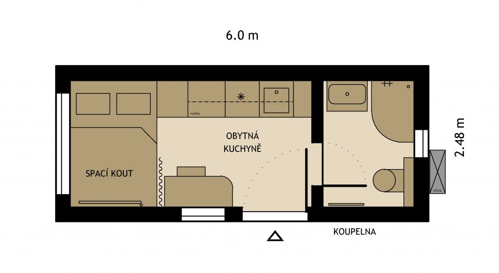 půdorys tiny house domeczech