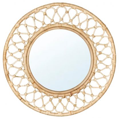 zrcadlo s ratanovým rámem
