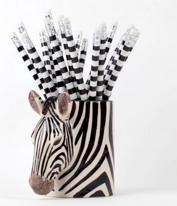 keramická dóza zebra