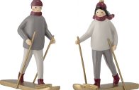 figurky lyžaři