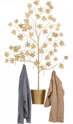 listnatý strom s háčky dekorace