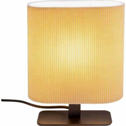 stolní lampa s textilním svítidlem